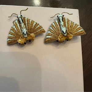 Mignonne Gavigan Fan Moth Earrings